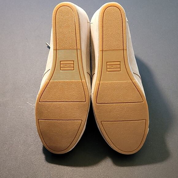 TOMS Kala Lace-Up Wedge Booties Women’s Size 11 Tan Suede Desert Comfort Style - Picture 7 of 11